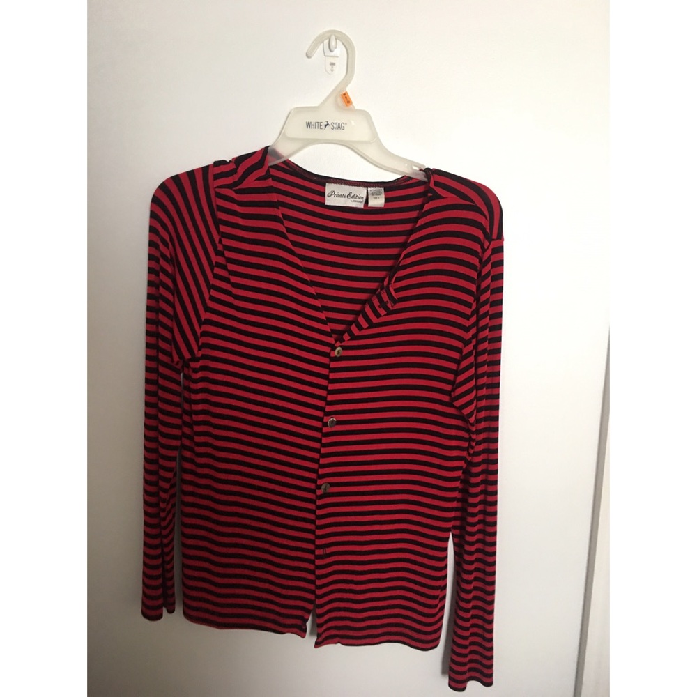 Chico’s Striped Cardigan